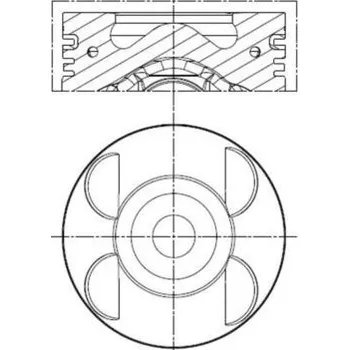 Píst motoru Píst, 001 PI 00105 001