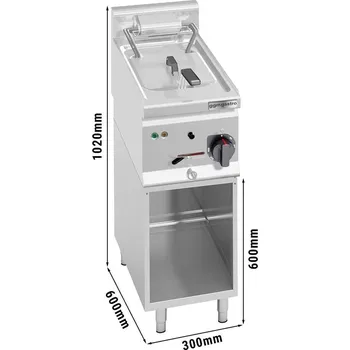 fritéza G.Gastro Elektrická fritéza 10L s podstavcem