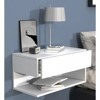 Noční stolek Vcm Noční stolek Usal XL 60, bílý