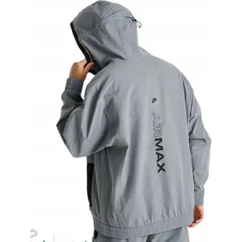 Moto bunda Vel. M NIKE Sportswear AIR MAX pánská větrovka moderní šedá