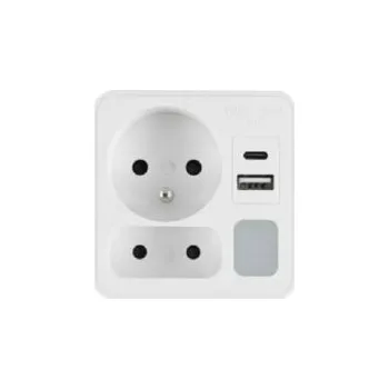 Elektrická zásuvka Elektrická Zásuvka , USB rozbočka Plast-Rol bílý