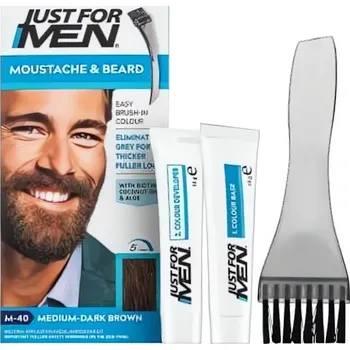 Barva na vlasy Just For Men Moustache & Beard Color M40 Medium-Dark Brown