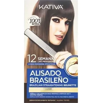 Vlasová regenerace Kativa Brazilian Straightening Brunette Kit 225 ml