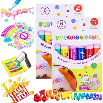 Kouzelné barevné pěnové 3D fixy (6 ks) | PUFFPENS