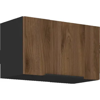 Kuchyňská linka Horní skřínka MONZA - 60 GU-36 1F, Černá mat/Ořech