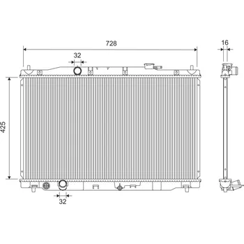 Chladič motoru Chladič vody pro motor VALEO 701443