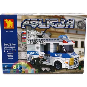 ostatní stavebnice Stavebnice DROMEDÁR POLICIE 23415 auto dodávka