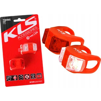Cyklosvítilna Sada osvětlení KELLYS TWINS červená