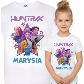 LOVKYNĚ DÉMONŮ TRIČKO HUNTRIX KPOP DEMON HUNTERS BÍLÉ 128