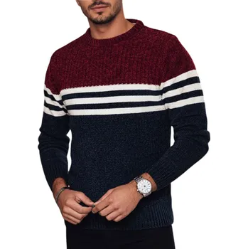 Pánský svetr DStreet svetr WX2229z vícebarevný kulatý výstřih velikost XXL