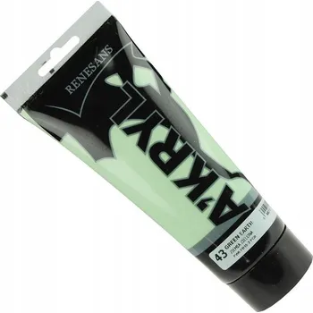 Vodová barva Akrylová Barva A'kryl Renesans 200 ml Zelená země č. 43