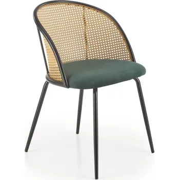 Jídelní židle Čalouněná jídelní židle DARKIE zelená