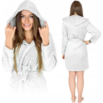 Dámský župan Onesies dámský župan ke kolenům s kapucí, velikost M