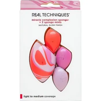 Kosmetika Real Techniques Berry Pop Miracle Complexion Sponge + 3 Sponge Minis
