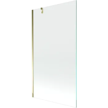 Vanová zástěna Mexen Next, vanová zástěna 1-křídlová 90 x 150 cm, fixní křídlo, 6 mm čiré sklo, zlatý profil, 895-090-000-00-00-50