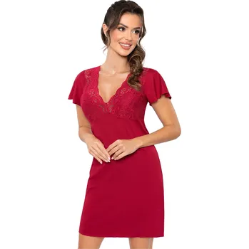 Dámské noční prádlo Noční košilka model 210991 Donna červený s