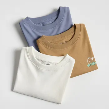 Chlapecké tričko Reserved - Dlouhý bavlněný rukáv 3 ks - hroznová - 673IG-48X - 673IG-48X-128