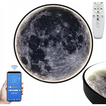 LuminaHome kulatý Stropní Svítidlo 40 x 4,5 cm černá