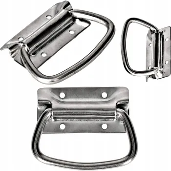 Nábytkové kování Nábytková úchytka klasická stříbrná nerezová ocel 8,5 x 4,5 x 0,8 cm