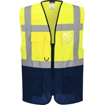 pracovní vesta Výstražná vesta Executive Žlutá Tmavě modrá XL XL