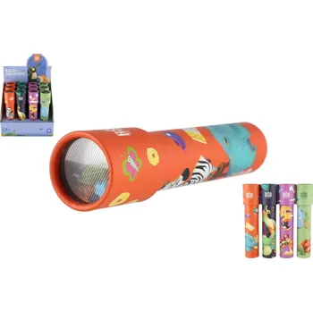 Hračka Teddies Kaleidoskop - Krasohled Zvířata papír 19cm 4 barvy 12ks v boxu