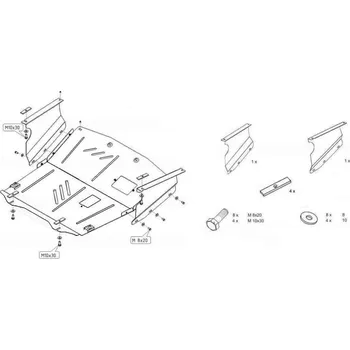 Kryt motoru Kryt pod motor OPEL MOVANO Valník (U9, E9) - Plech - 8595698041388