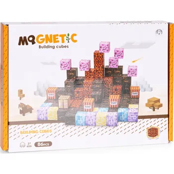 ostatní stavebnice Stavebnice stavební kostky pro děti, sada 86 dílků - krychle