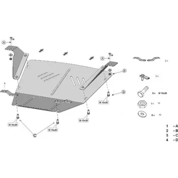 Auto-moto Kryt pod motor VOLKSWAGEN LT II Minibus (2DM) - Plech - 8595698042941