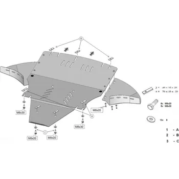 Auto-moto Kryt pod motor AUDI A6 C6 ALLROAD (4FH) - Plech - 8595698043108