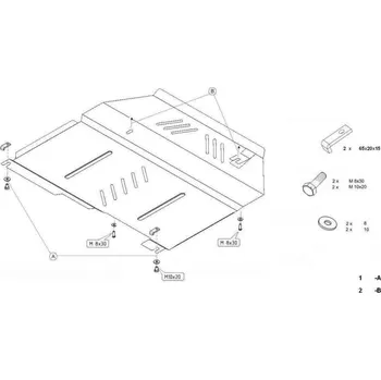 Kryt motoru Kryt pod motor OPEL ANTARA - Plech - 8595698041135