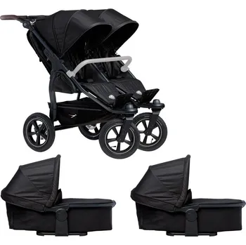 Kočárek tfk kombinovaný kočárek Tfk set duo2 frame 2025 - air wheel carrycot + seat black