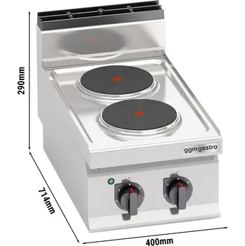 Sporák G.Gastro Elektrický sporák 2x plotýnka kulatá (5,2 kW)