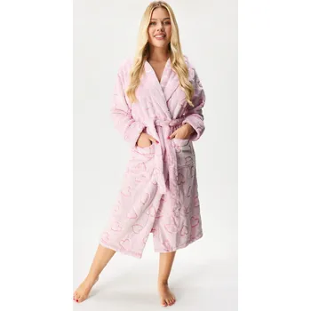 Dámský župan Hřejivý župan Layla Hearts dlouhý