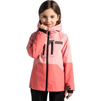 Dívčí oblečení LEMON EXPLORE Dětská voděodolná turistická bunda s membránou ThermoTEX WL5 RŮŽOVÁ