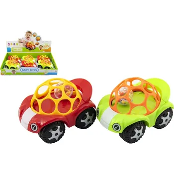 Hračka Teddies Auto pro nejmenší s míčkem 8x11cm 2 barvy 6ks v boxu