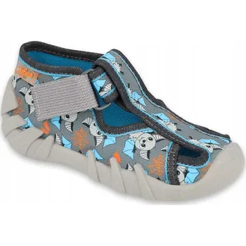 Chlapecké bačkory BEFADO Dětské chlapecké boty SPEEDY 190P104 vel. 21 na suchý zip NETOPÝŘI