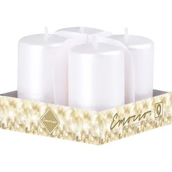 Svíčka Emocio adventní válec 4ks 38x60 perla svíčky 213 gram
