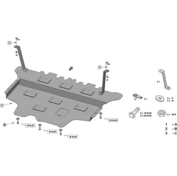 Kryt motoru Kryt pod motor VOLKSWAGEN ARTEON (3H7) - Plech - 8595698044372