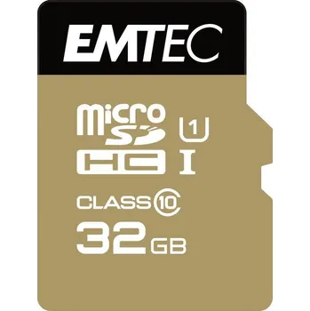 Paměťová karta EMTEC Elite Gold microSDHC Class 10 32 GB + SD adaptér