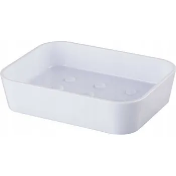 Mýdlenka volně stojící Bisk Simpl bílá plast