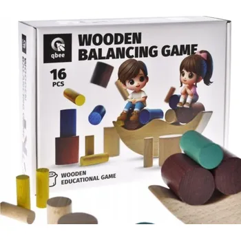 Dřevěná hračka Hračka Dřevěná balanční hra Měsíc, 16 dílů