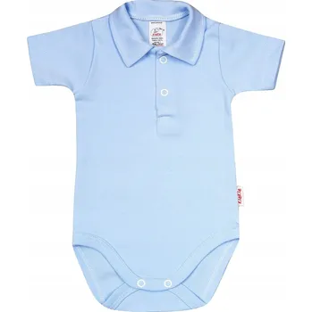 Kojenecký body Body s LÍMEC Polo KR Světle Modrá vel. 86 KLEKLE