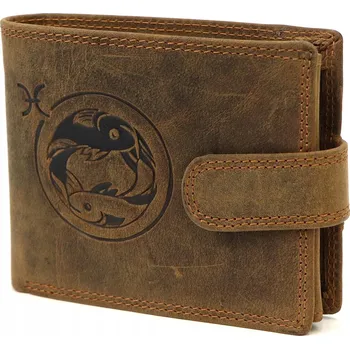 Peněženka NORDEE , přírodní kůže, hnědá - muž