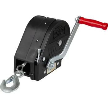 Ruční naviják 1,1t ocelové lano 10m DRAGON WINCH DWK 25 C s uzavřeným krytem