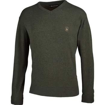 Dámský svetr Pletený svetr Deerhunter Harrington s výstřihem do V Velikost: L, Barva: lesní zelená