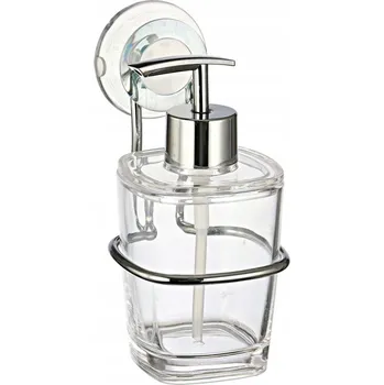 Ruční dávkovač mýdla nástěnný Bisk 1 ml bezbarvý, stříbrný