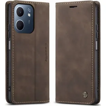 Pouzdro na mobilní telefon Flipové pouzdro Caseme pro Oppo A5x, hnědé