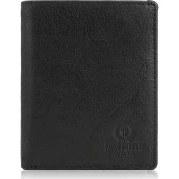 Peněženka Peněženka Paolo Peruzzi , přírodní lícová kůže, černá - muž