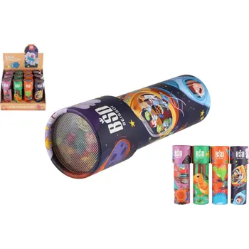 Hračka Teddies Kaleidoskop - Krasohled Dinosaurus papír 17cm 4 barvy 12ks v boxu
