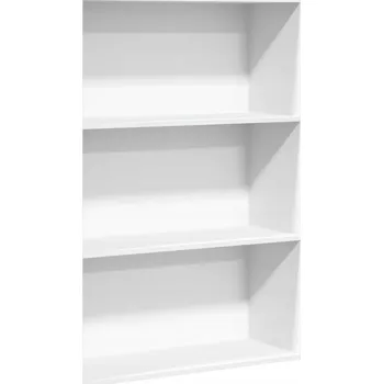 Knihovna Knihovna s otevřenými policemi, bílá, 80x30x114 cm, dřevotříska
